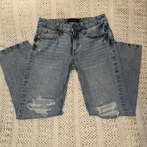 Women’s Distressed Light Blue Jeans